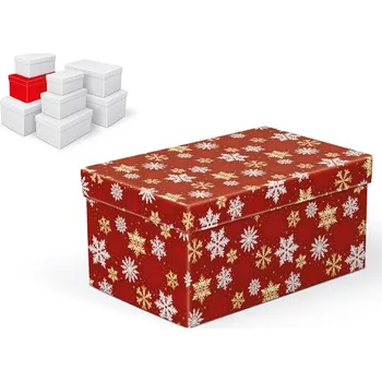 Krabice dárková vánoční B-V010-D 22x14x11cm