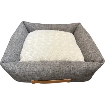 Pelíšek pro psa M-Pets Oleron pelech pro psy tmavě šedý S 55x50x15cm