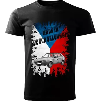 Pánské tričko Pánské tričko černé Made in Czechoslovakia legendy VZOR č. 05 L (tričko Made in Czechoslovakia Československé legendy veteránů)
