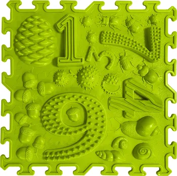 Ortonature - ortopedická podlaha Pojďme hrát matematiku 9 měkká Světle zelená