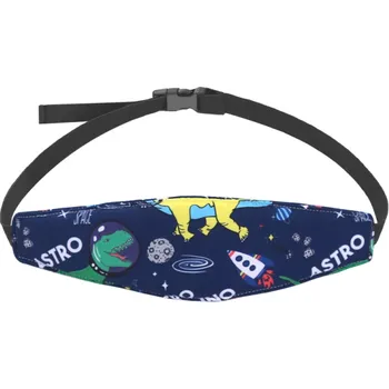 Upevňovací pás na čelo dítěte do autosedačky 28 x 8 cm Bezpečnostní popruh s nastavitelným páskem 105 cm Pro pohodlné cestování autem tmavě modrá