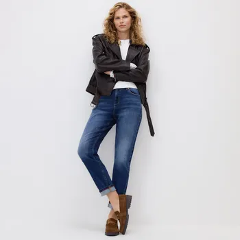 Dámské džíny Reserved - Džíny Boyfriend - tmavomodrá - 641HF-59J - 641HF-59J-40