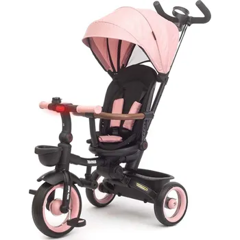 Dětská tříkolka Luxusní dětská tříkolka s osvětlením Milly Mally Twinkle pink