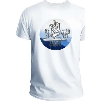 Pánské tričko Pánské tričko - Lyžař - XL