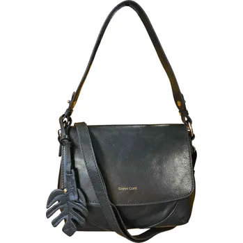 Kabelka Gianni Conti dámská kožená kabelka přes rameno - černá 4756493 black
