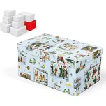 Krabice dárková vánoční B-V005-HL 30x19x15cm