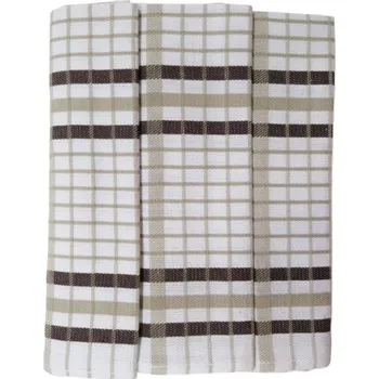 Utěrka Polášek Károvaná utěrka Egypt - 3 ks - č. 16 | Hnědá