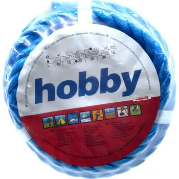 Lany Lanex Polypropylenové lano stáčené 4m 4 mm