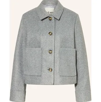 Dámský blejzr Ichi Dámská Bunda Hranatého Střihu Ihjannet, šedá, 38