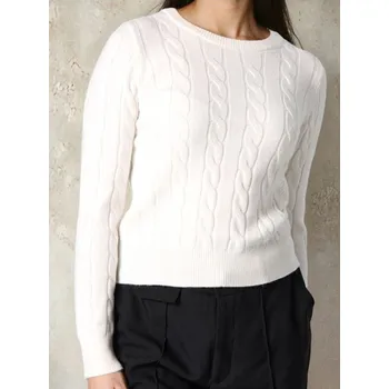 Dámský svetr Sinsay - Strukturovaný svetr - krémová - 264FJ-01X - 264FJ-01X-XXS