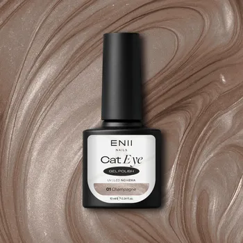 Lak na nehty ENII NAILS ENII Cat Eye Gel 01 Champagne 10 ml