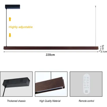 MADEIRA lineár dřevo ořech 202cm Tuya WIFI