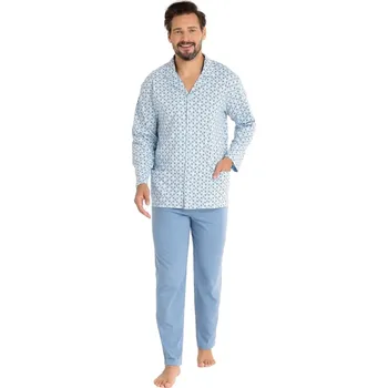 Pánské pyžamo Rozepínací pánské pyžamo REGINA 486 modrá XXL 0
