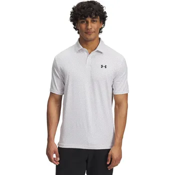 Pánské tričko Pánské polo tričko Under Armour T2G Printed Polo velikost XXL white / gray