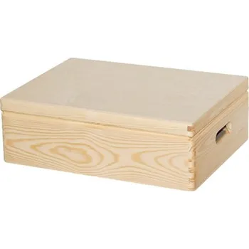 Dřevěná hračka Dřevěná krabice na dekorování 30x40x13.5 cm