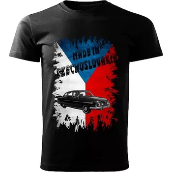 Pánské tričko Pánské tričko černé Made in Czechoslovakia legendy VZOR č. 10 4XL (tričko Made in Czechoslovakia Československé legendy veteránů)
