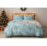 Povlečení z mikrovlákna s bavlněným efektem 4dílné BELORA modré