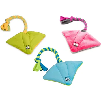 Hračka pro psa Pískací potvůrky Hračka pro psa – rejnok, velký Barva: Zelená