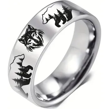 Prsten Prstýnek vlk a medvěd