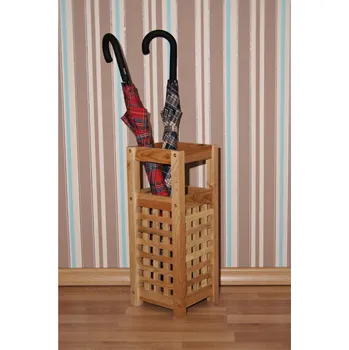 Deštník Stojan na slunečník, deštník z masivního ořechového dřeva. Rozměry: 20x20x50cm.