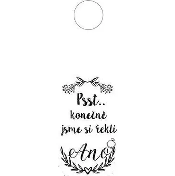 Bytová dekorace Závěs na kliku pro novomanžele - řekli si ano