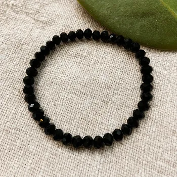 Náramek Náramek lesklý černý