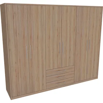 Šatní skříň Skříň AIDA 1+2+3 Dekor: Dub grande