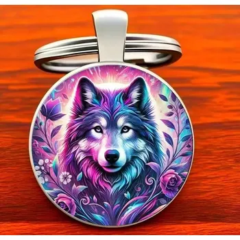 Přívěšek na klíče vlk