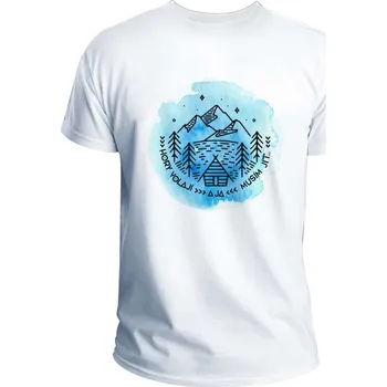 Pánské tričko Pánské tričko s potiskem - Hory volají - XL