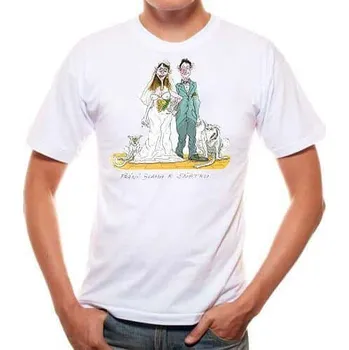 Pánské tričko Pivrnec tričko s potiskem ke svatbě – přání blaha k sňatku - XL