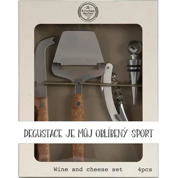 Kosmetická sada Dárková sada na krájení sýra a otvírání vína pro degustaci