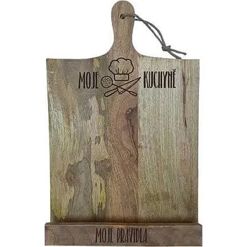 Stojan na knihu Dřevěný stojan na kuchařku 37 x 24 cm - moje kuchyně