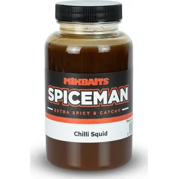 Návnadové aroma Mikbaits Booster Spiceman Chilli Squid 250 ml