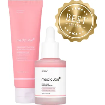 Pleťový krém MEDICUBE PDRN Pink Peptide Serum & Hyaluronic Moisturizing Cream – Duo péče pro regeneraci a hydrataci | bySarah 30 ml
