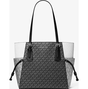 MICHAEL KORS metalická dámská velká kabelka Voyager černá