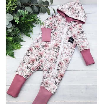 Kojenecký overall Kulišárny Teplákový overal rostoucí ROSIE VELIKOST: 86