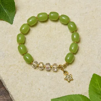 Náramek Náramek achát s přívěškem 23-610