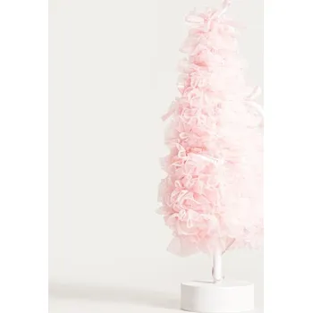 Vánoční ozdoba LED stromek GWEN růžový 757846