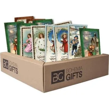 Cukrovinka Vánoční mléčné čokolády 10 g - mix 24 ks