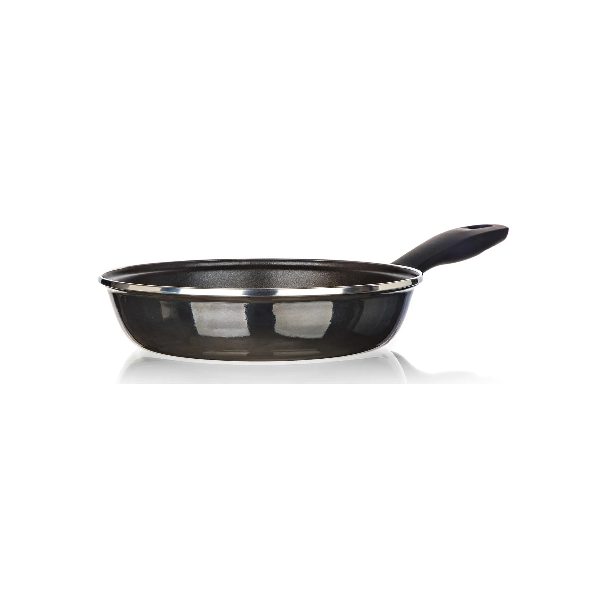 Fotografie 3 - Pánev Banquet Metallic Black smaltovaná pánev 24 cm