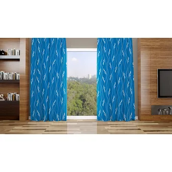 Orbytex Zatemňovací závěs hotový - Darina modrá Rozměry: povláček na polštářek 40x40 na zip (bez výplně)