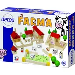 Detoa Dřevěná stavebnice Farma 100 dílů