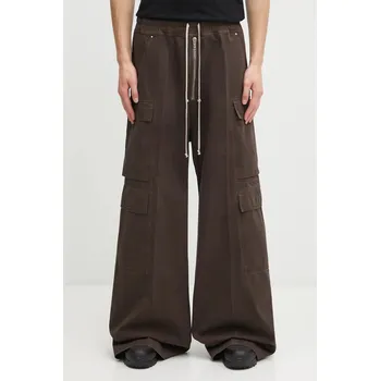 Pánské kalhoty Kalhoty Rick Owens DRKSHDW Double Cargo Jumbo Belas, M, hnědá, 88X