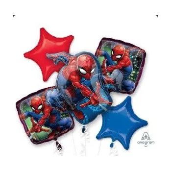 Balónek Buket - Spiderman - fóliové balónky 5ks
