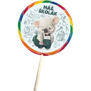 Bonbon Kroucené lízátko 80 g pro našeho školáka