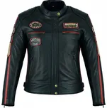 Pánská Kožená Bunda District BlackFest Brixton Černá Velikost: M