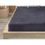 Prostěradlo mikroplyš SOFT 180x200 cm antracitově šedé