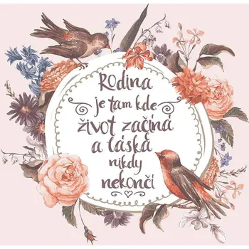 Obraz Dekorační obraz na zavěšení 30 x 30 cm - Rodina