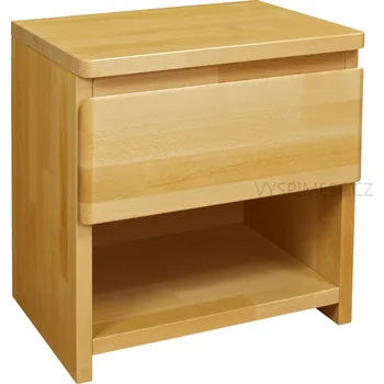 Noční stolek Purtex noční stolek jedna zásuvka LUX Buk, Šedá