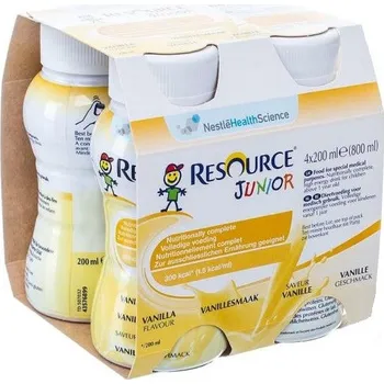 Nestlé Resource Junior Fibre 4x 200 ml, vanilka